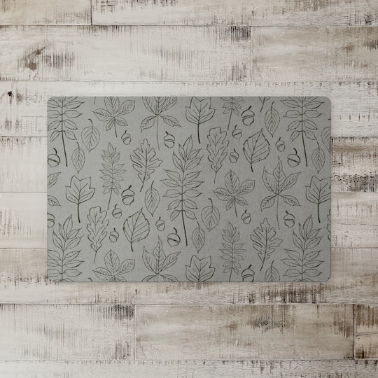 Green Leaf Pattern Floor Mat